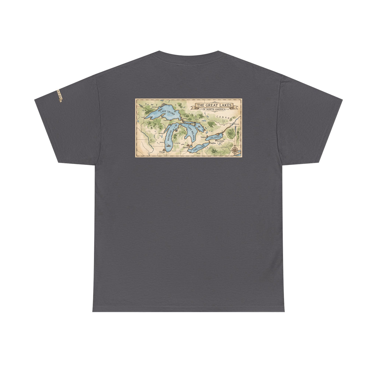 Color: Charcoal | 51st State Great Lakes Premium Graphic Tee