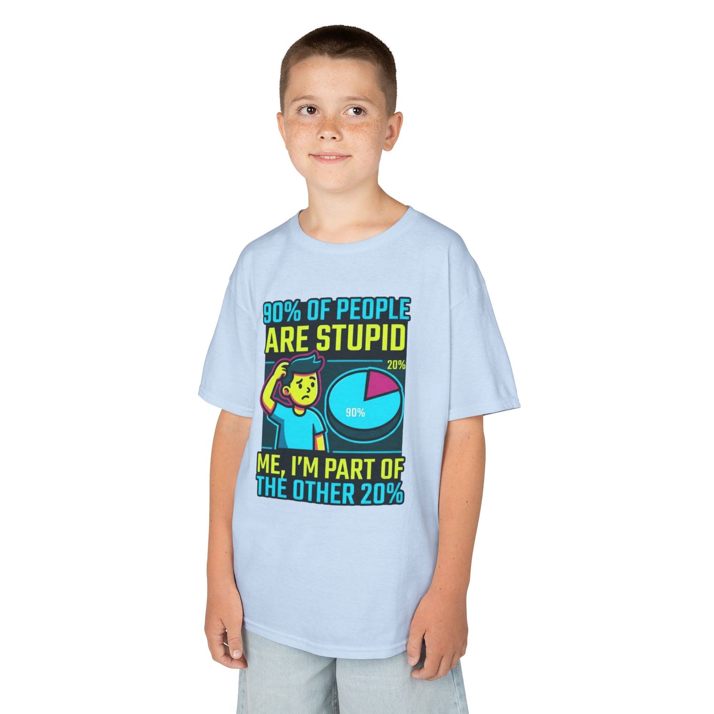 "90% Of People Are Stupid" Kids Tee