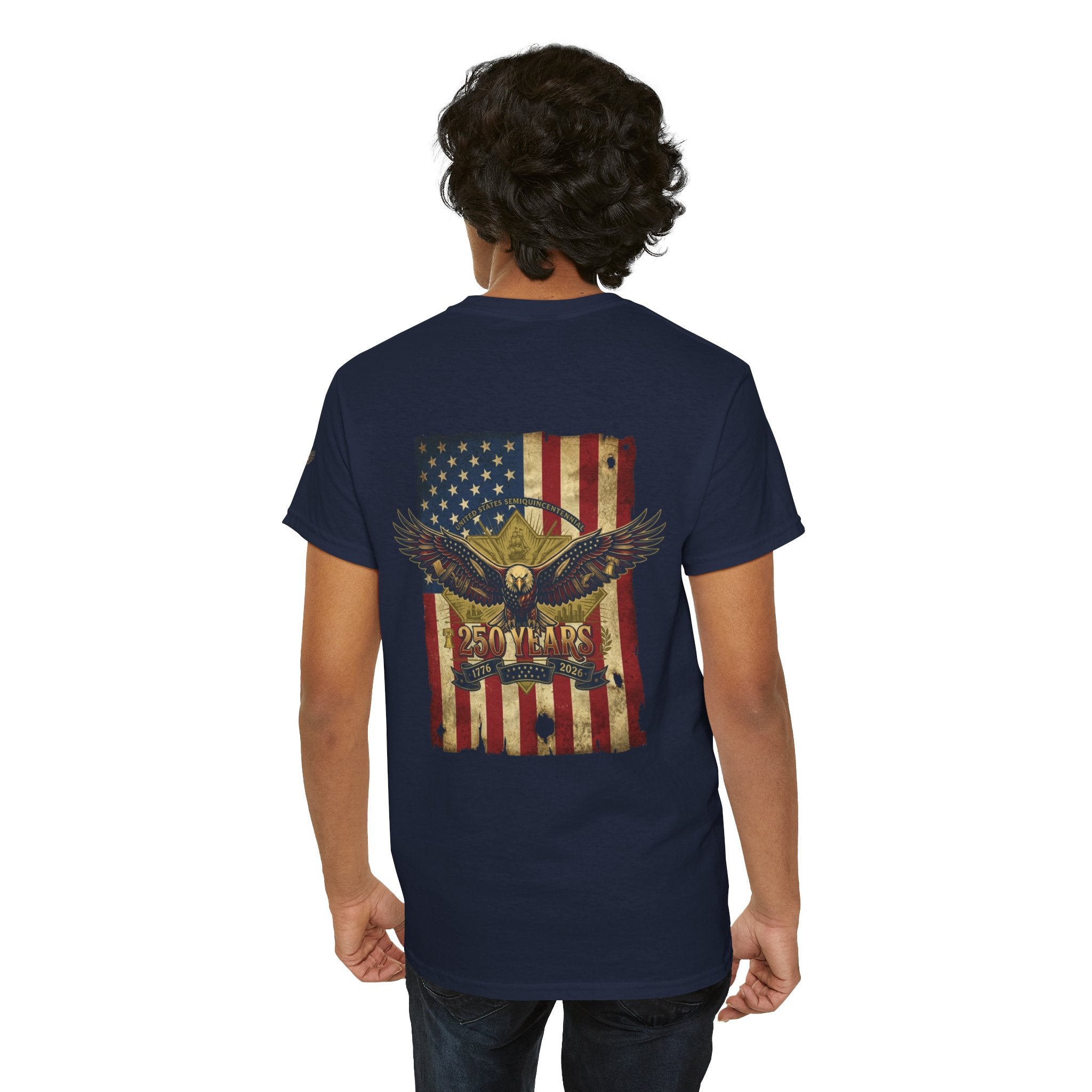 "Eagle and Flag 250 Years" Premium Graphic Tee