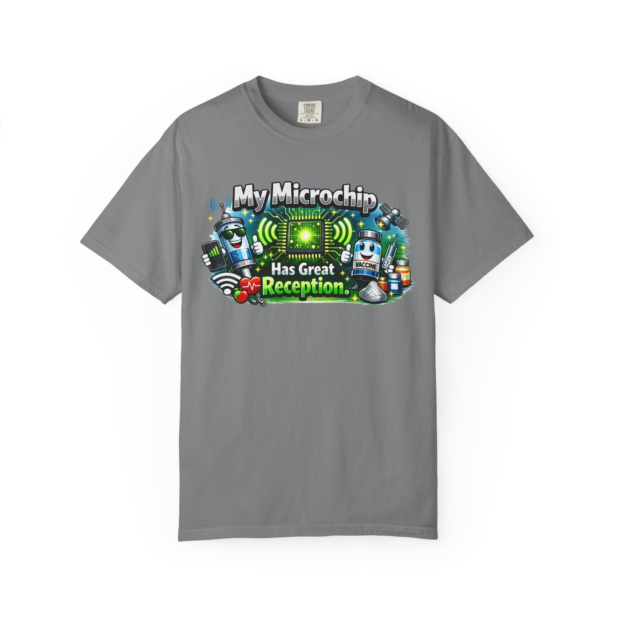 Great Reception Microchip | Garment-Dyed Tee — AttitudeShirts