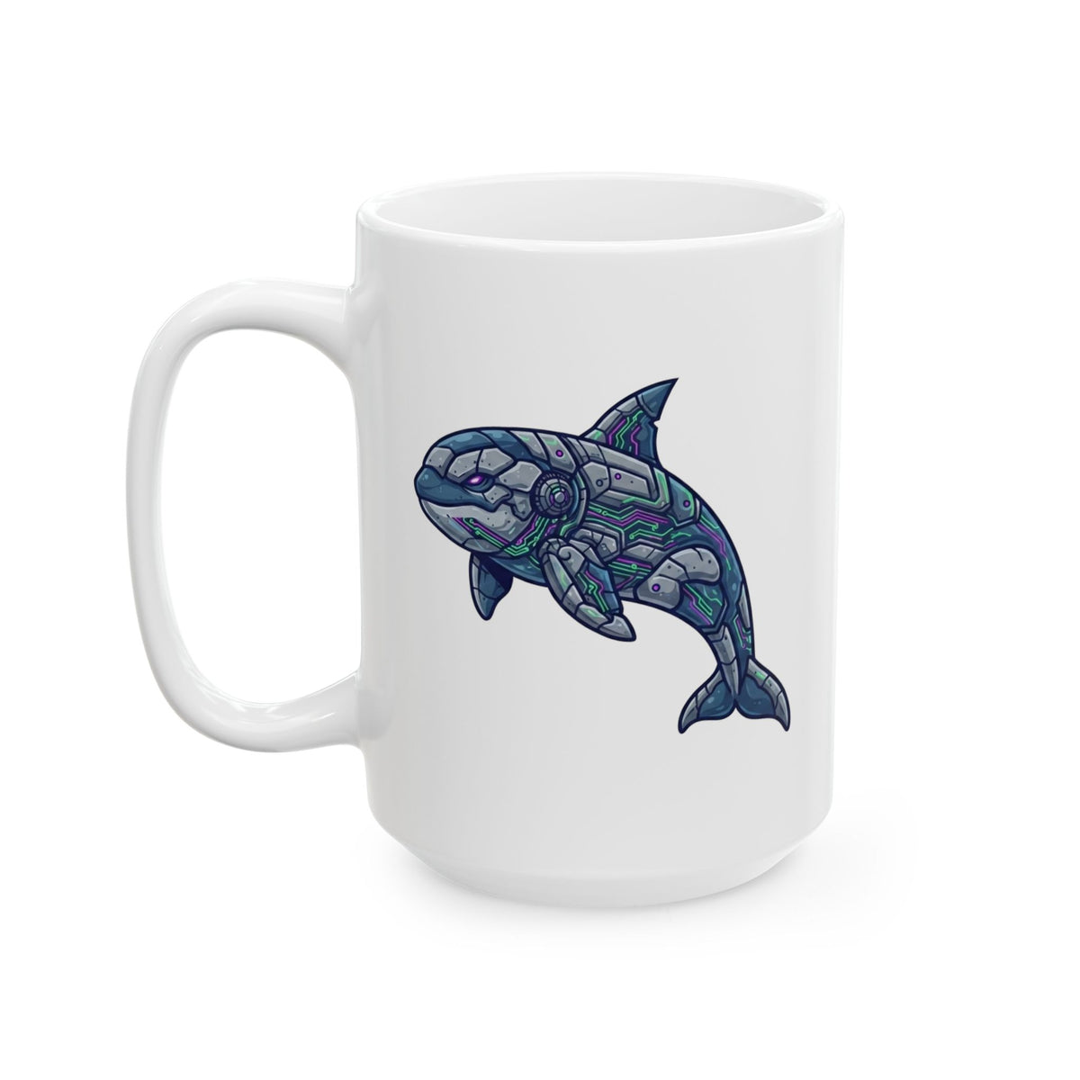 "Killer Whale" White Ceramic Mug
