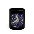 "God Works in Mysteroius Ways" Black Ceramic Mug — Graphic