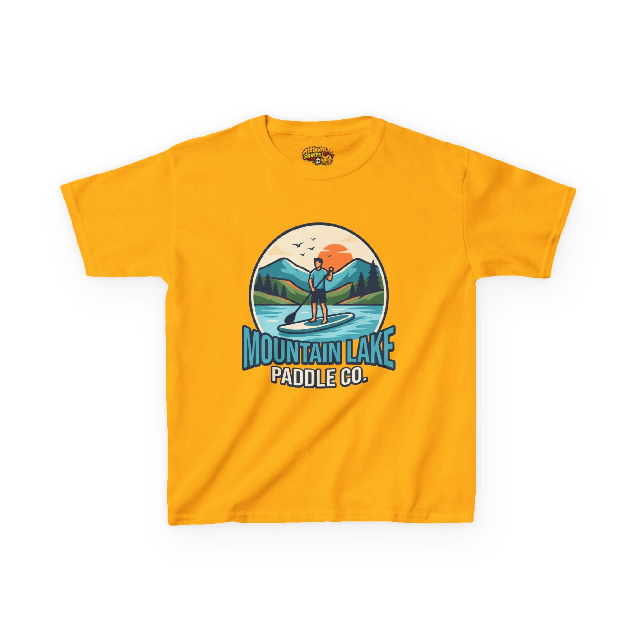 "Mountain Lake Paddle Board" Kids Tee