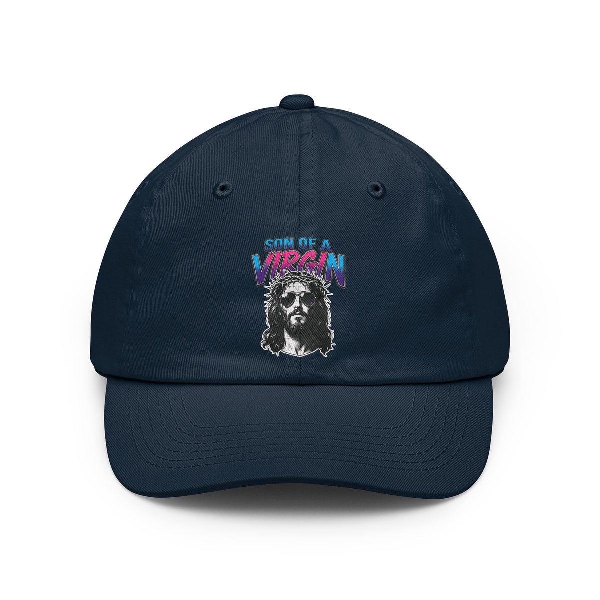 Color: Navy | Good Book Series - Son of A Virgin Dad Hat