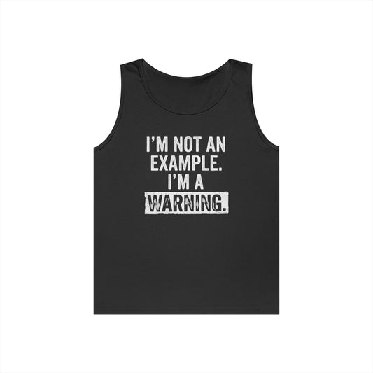 Color: Black | I'm Not An Example Tank Top