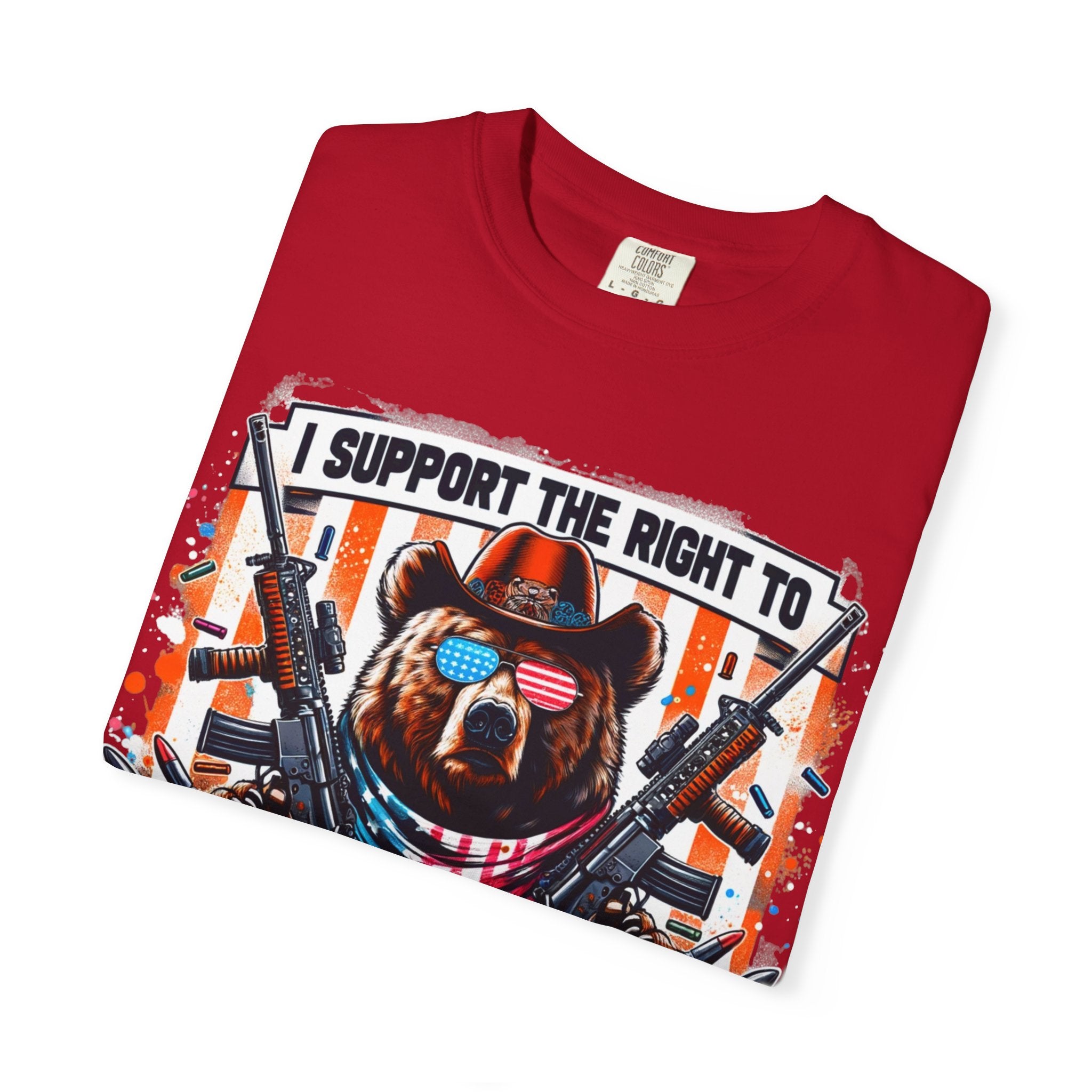 "The Right to Arm Bears" Unisex Garment-Dyed T-shirt