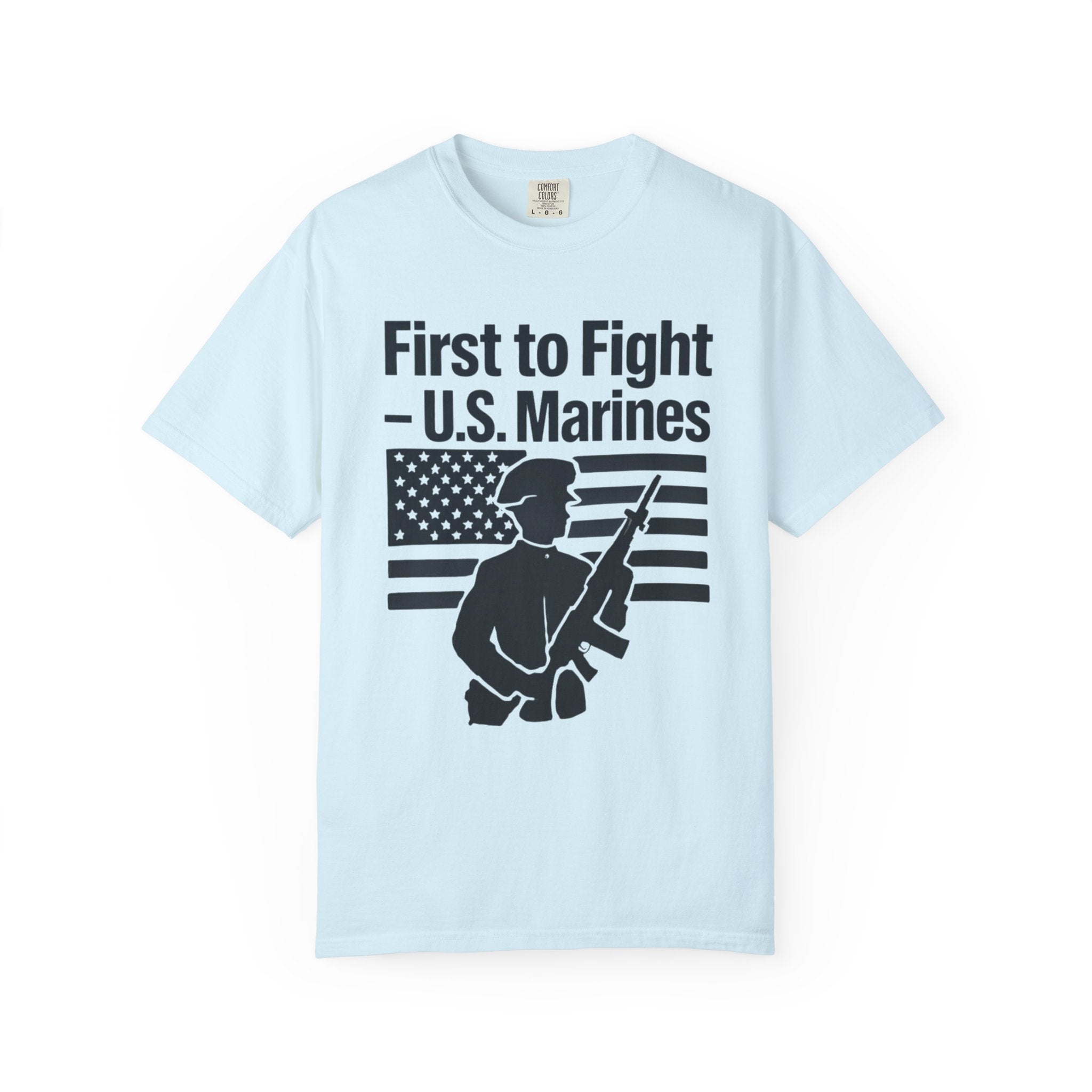 "First to Fight" Unisex Garment-Dyed T-shirt