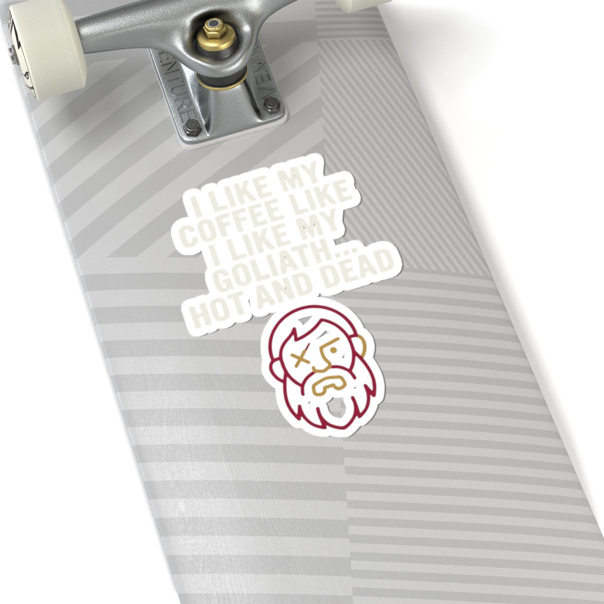 "Good Book Series Coffee Hot and Dead" Sticker — Main
