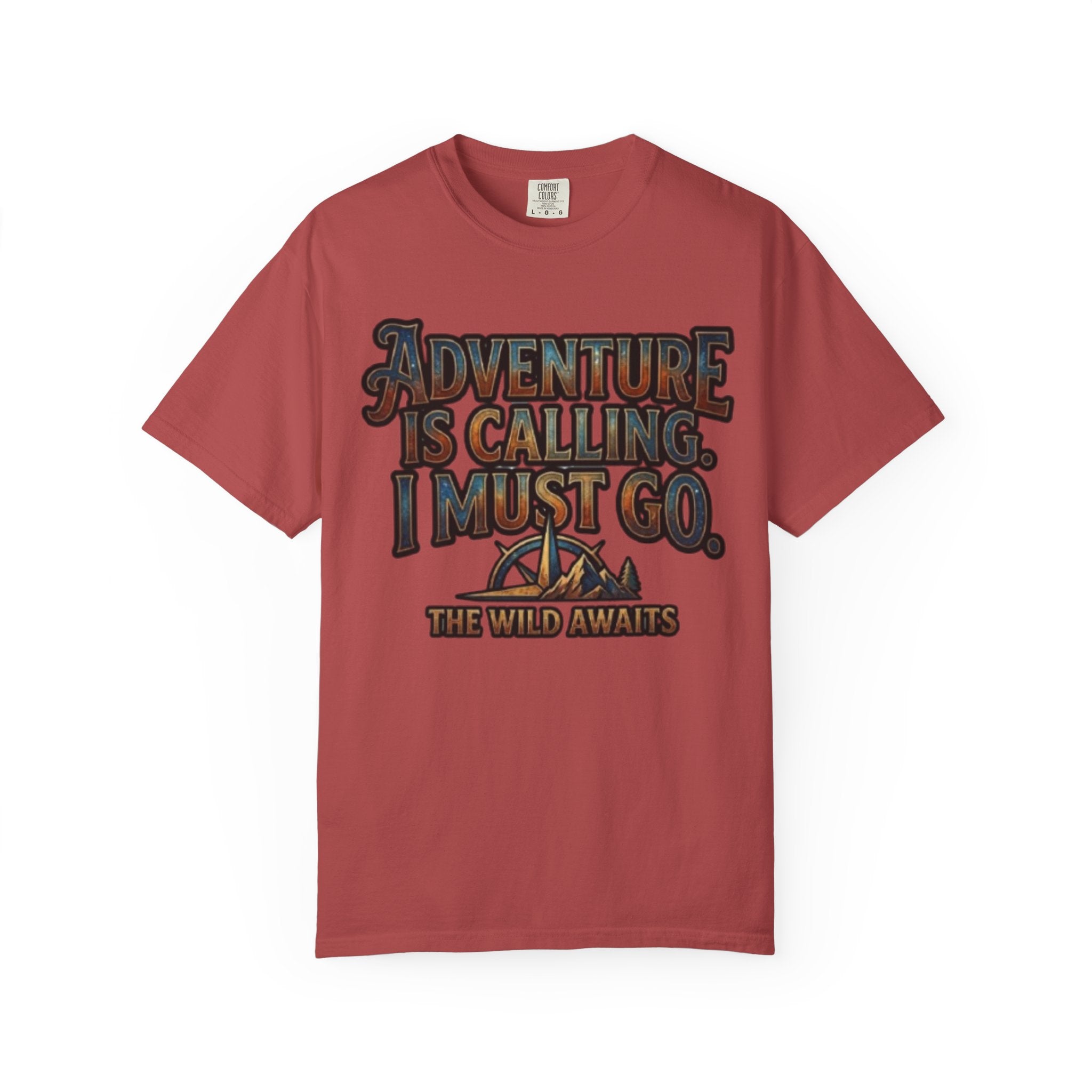 "Adventure is Calling" Unisex Garment-Dyed Tee