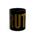 "Trump Honest Truth" Black Ceramic Mug — Graphic