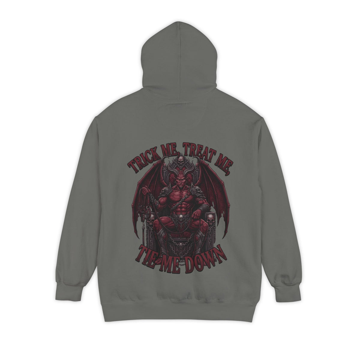 Color: Grey | Trick Me Treat Me Tie Me Down Garment-Dyed Hoodie