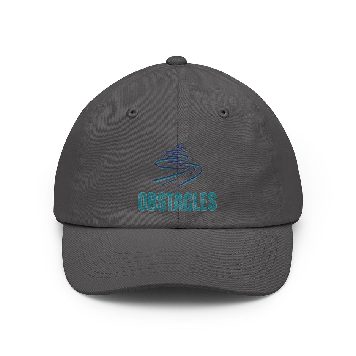 Color: Charcoal | Life Is The Obstacles Dad Hat — Graphic