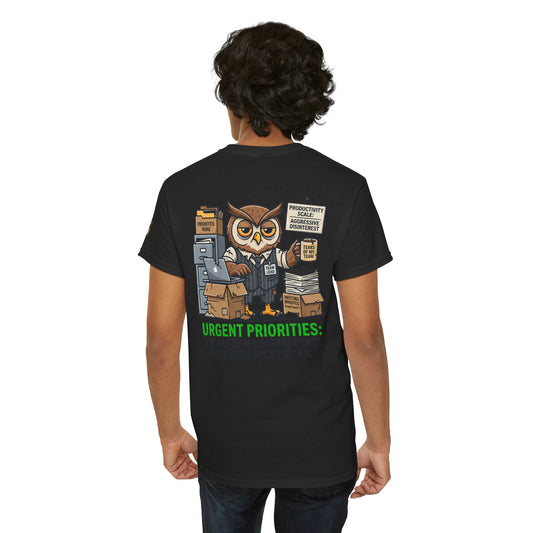 Color: Black | Urgent Priorities Premium Graphic Tee