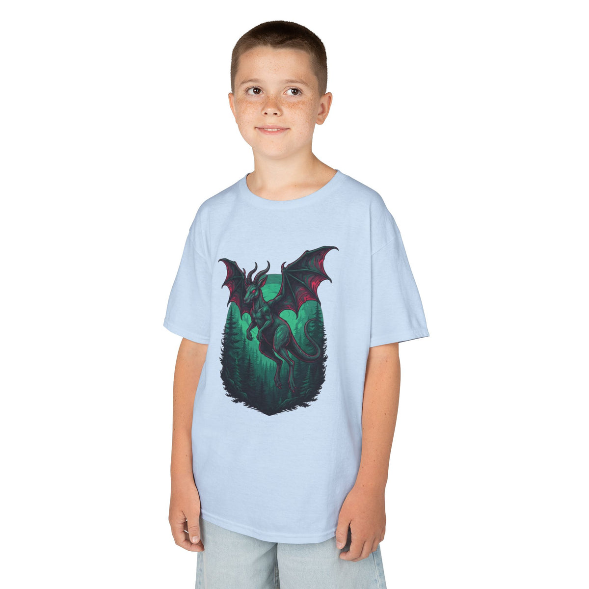 Color: Light Blue | The Jersey Devil (New Jersey, USA) Kids Tee