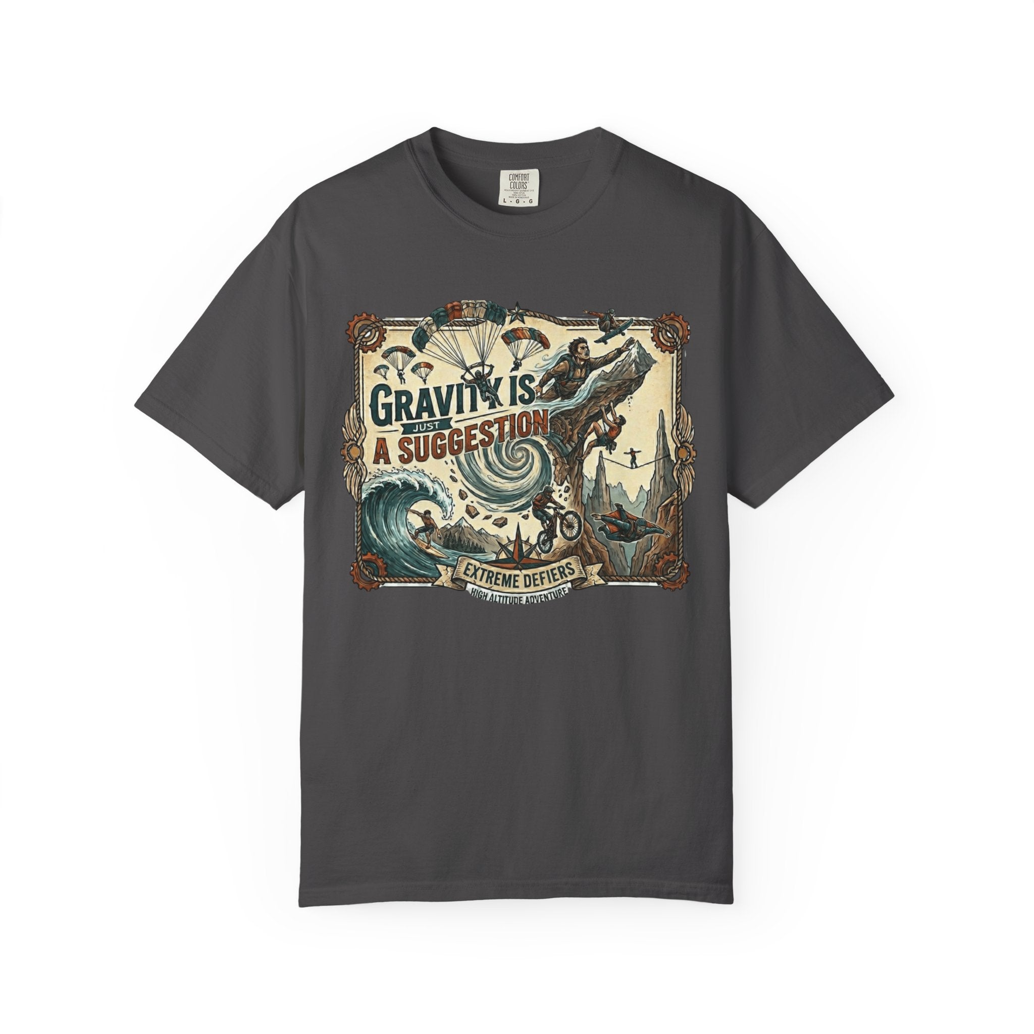 "Gravity is Just a Suggestion" Unisex Garment-Dyed T-shirt