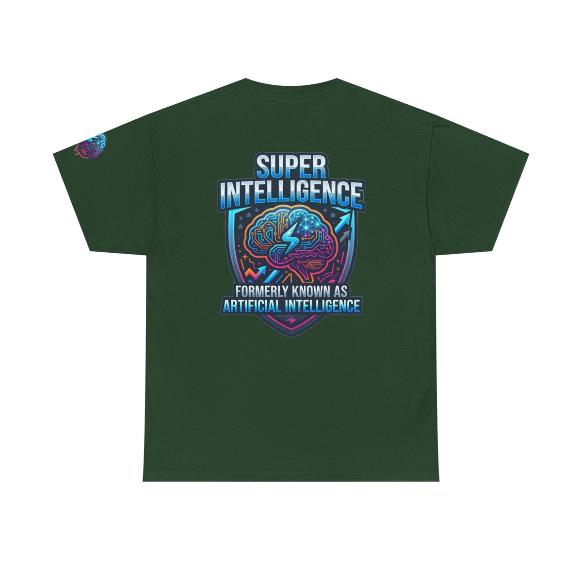 Color: Forest Green | Super Intelligence Premium Graphic Tee