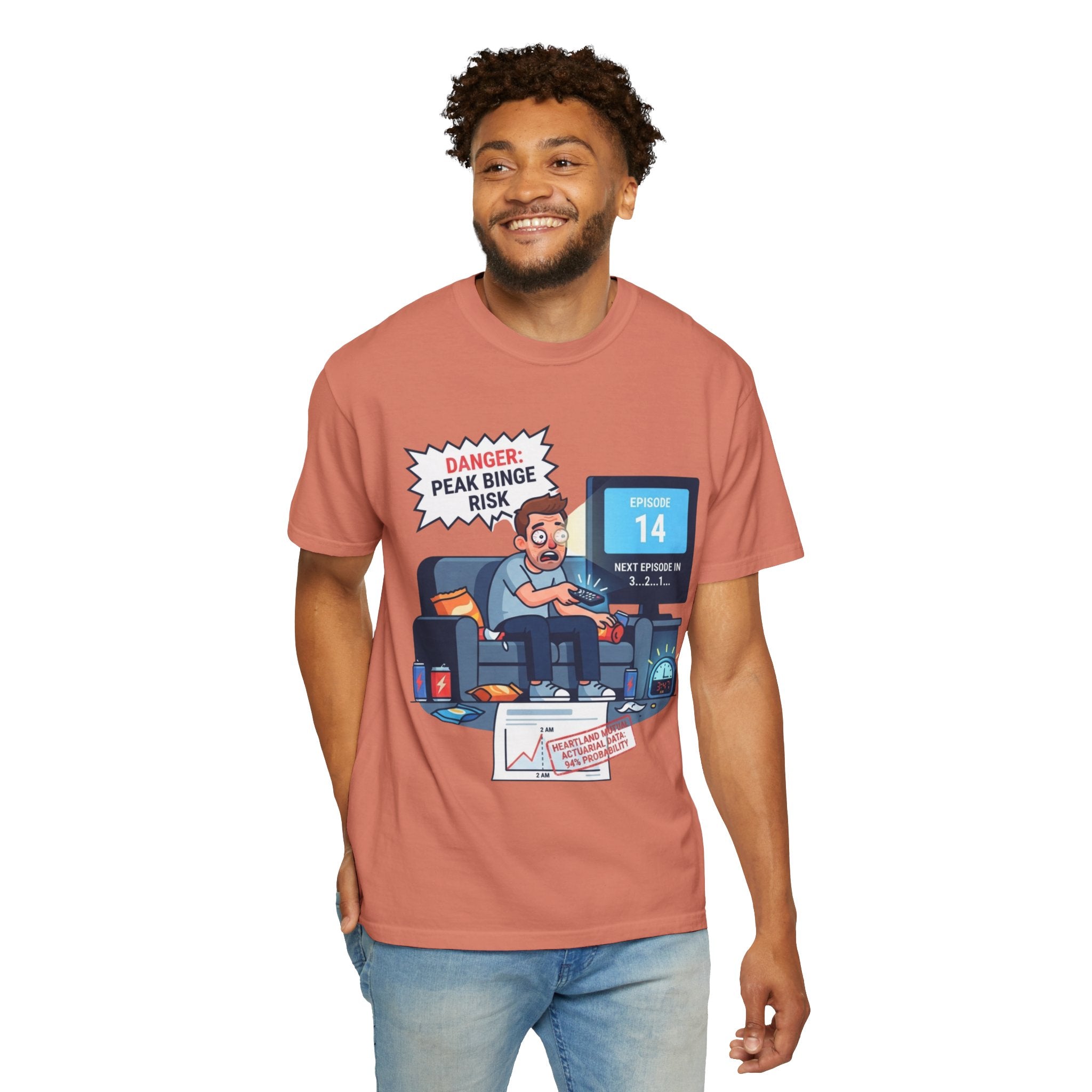 "Peak Bing Risk" Unisex Garment-Dyed Tee