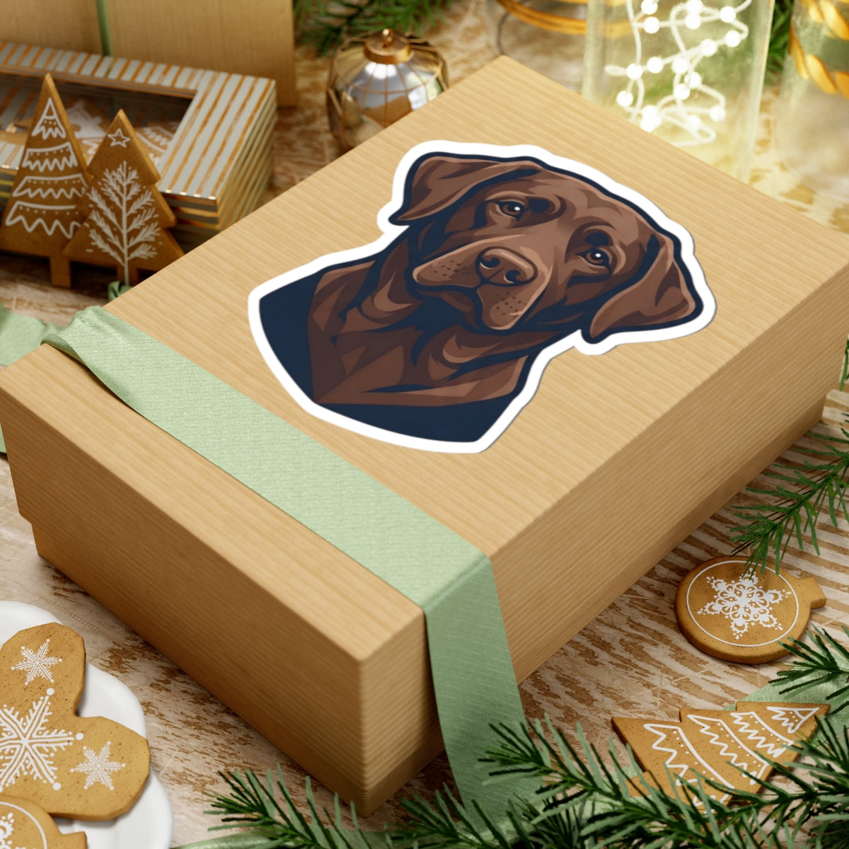 "Labrador Loyalty Swim Fetch" Sticker