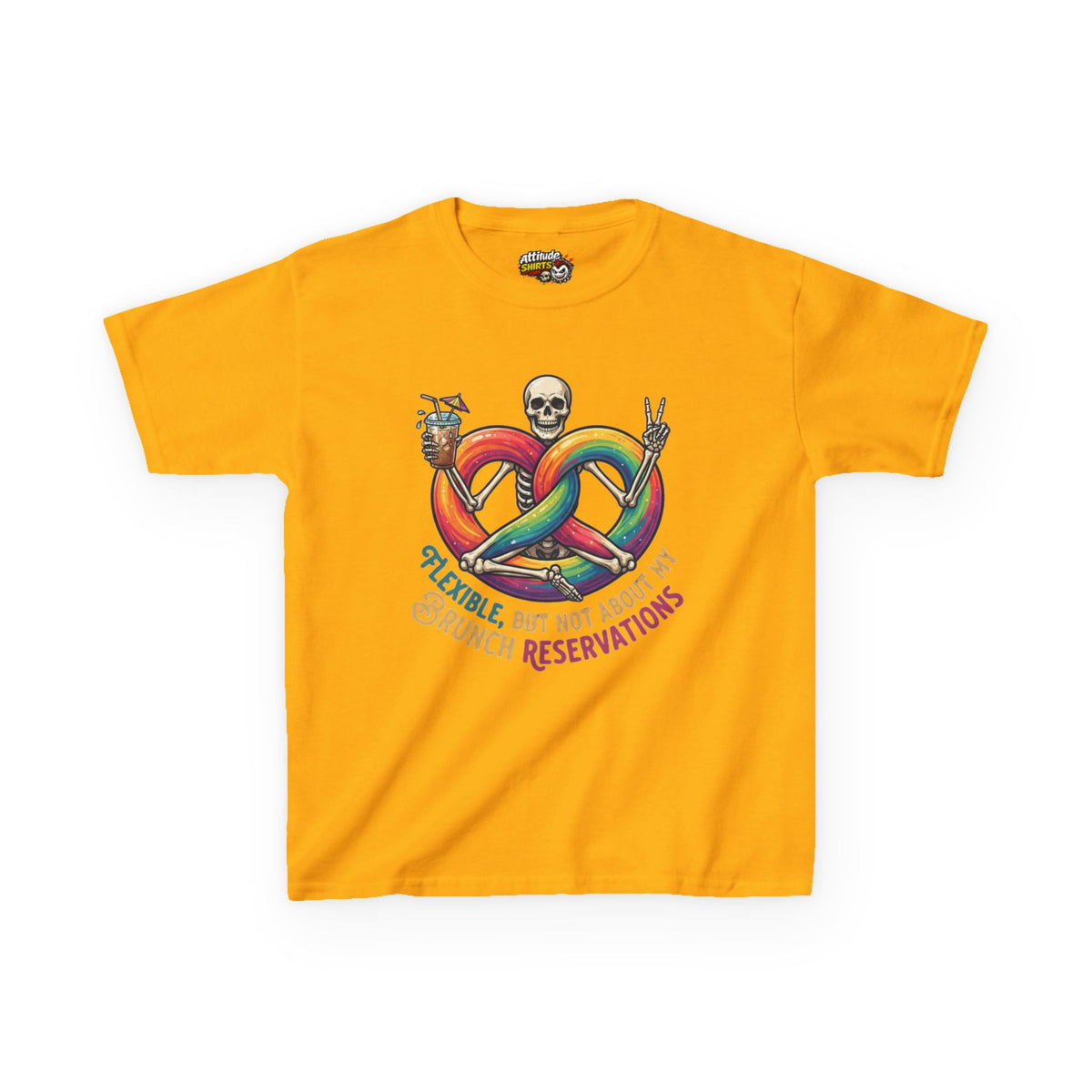 "Flexible But Not About Brunch" Kids Tee