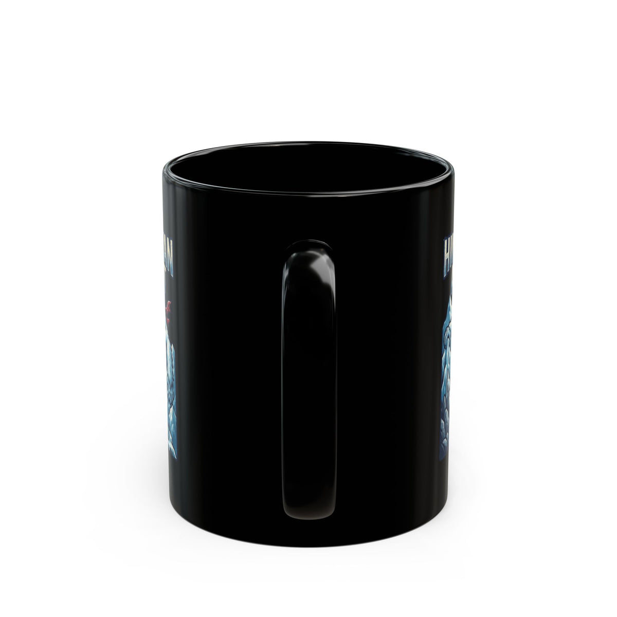 "Yeti-Abominable Snowman (Himalayas)" Black Ceramic Mug
