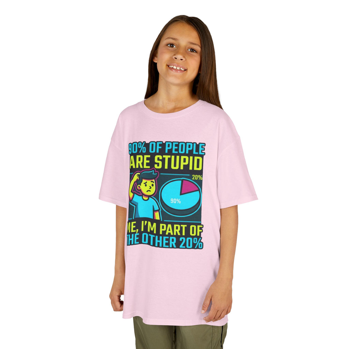 "90% Of People Are Stupid" Kids Tee