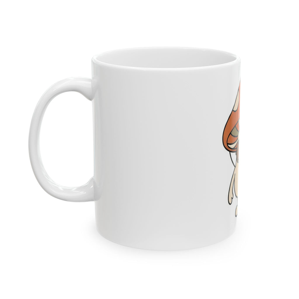 "Shroom Man" White Ceramic Mug