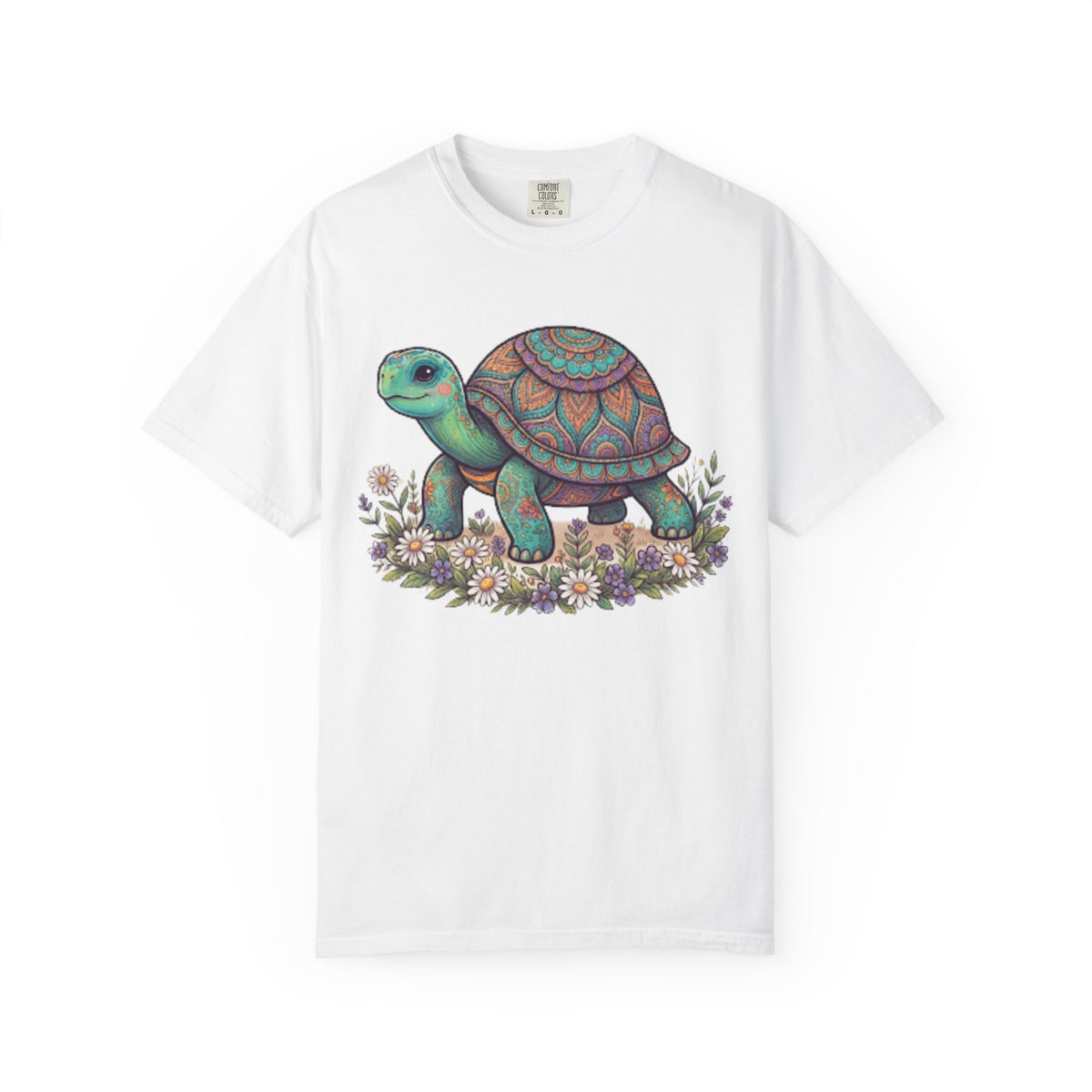 "Hippy Turtle" Unisex Garment-Dyed Tee