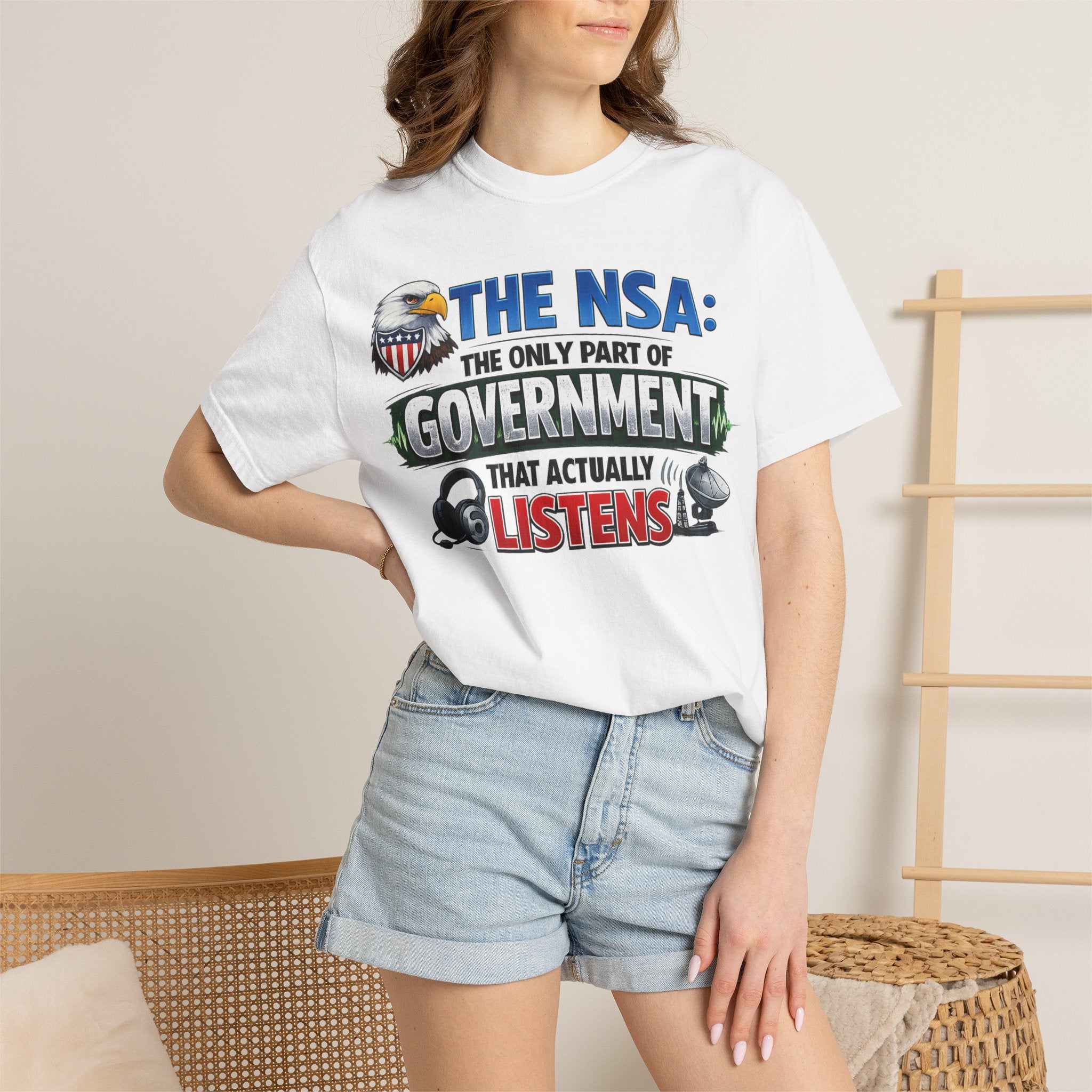"Finally, Someone Who Cares (Sort Of)" Unisex Garment-Dyed T-shirt