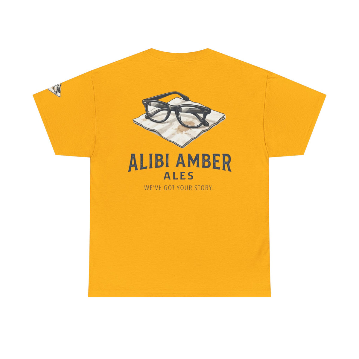 Color: Gold | Alibi Amber Ales Premium Graphic Tee