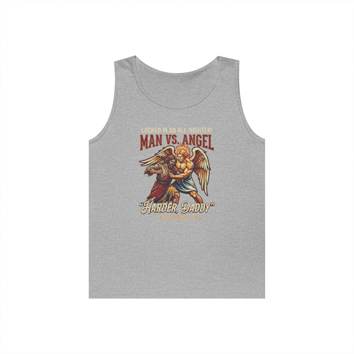 "Good Book Series Man vs Angel" Tank Top