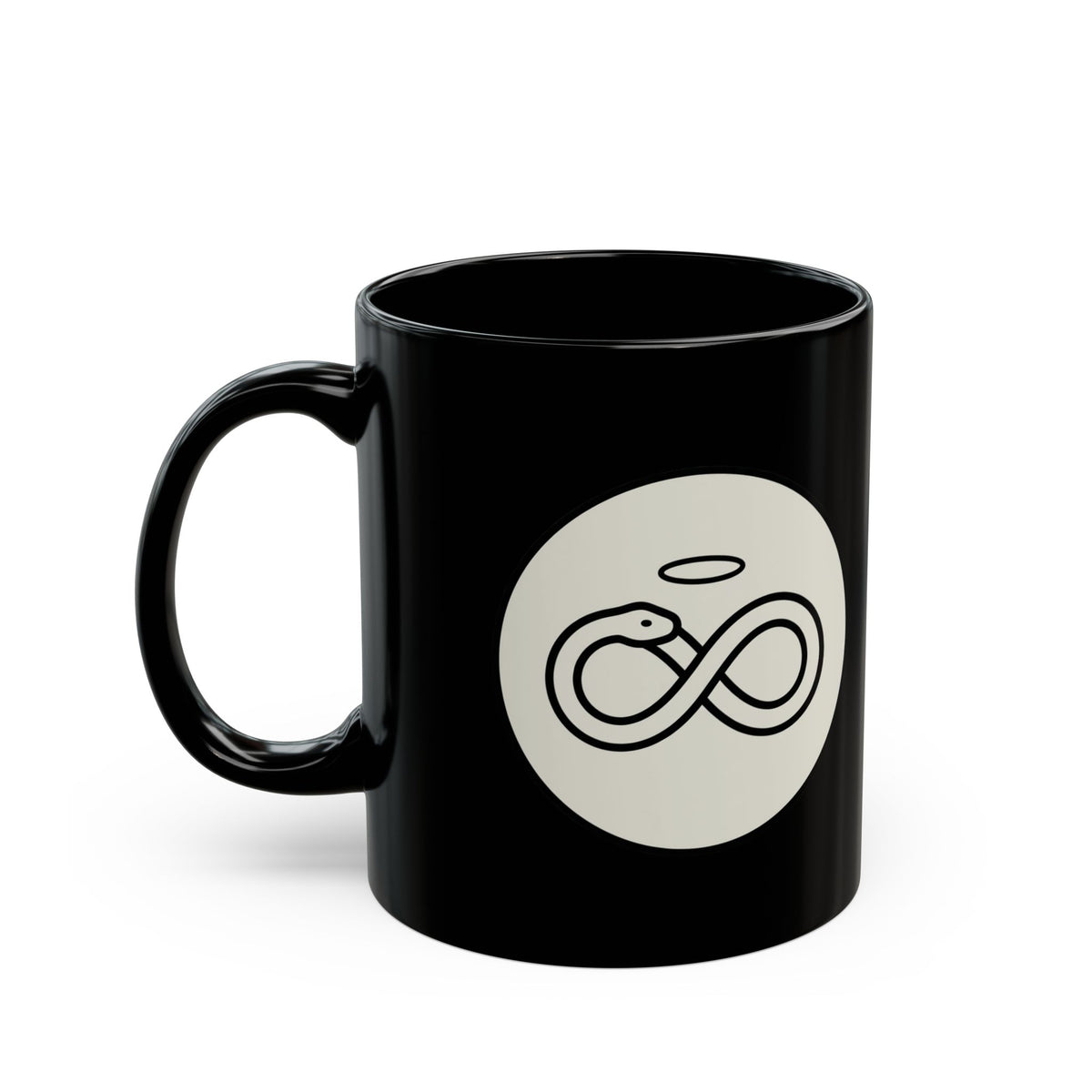 "Good Book Series Original Sin" Black Ceramic Mug — Graphic
