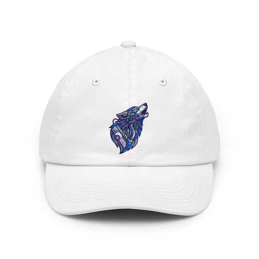 Color: White | Cyber Wolf Dad Hat