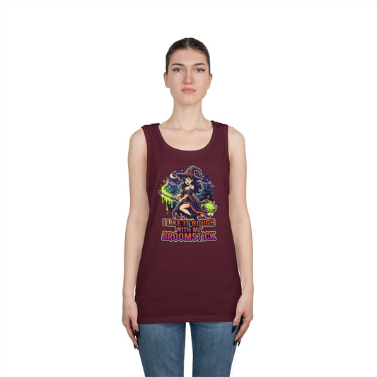Color: Maroon | I Like It Rough With My Broomstick Tank Top