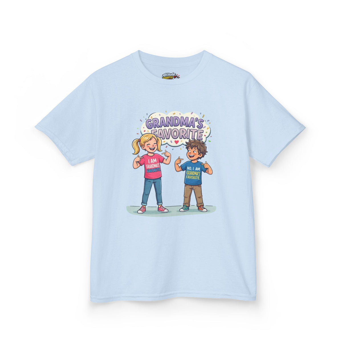 Color: Light Blue | Grandma's Favorite Kids Tee