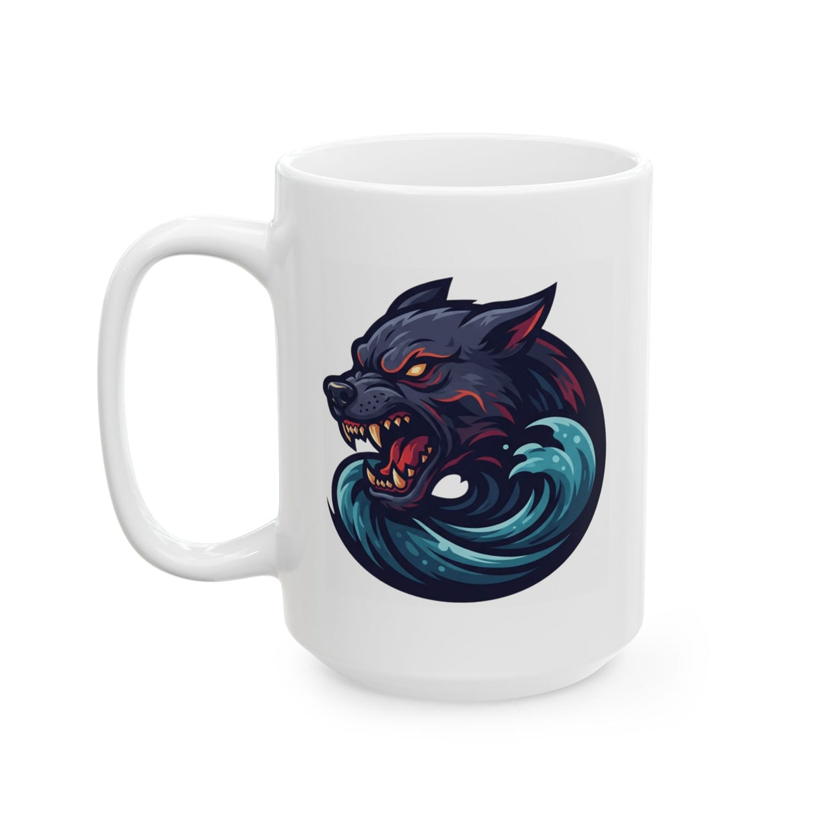 "Charybdis and Scylla (Greek Mythology)" White Ceramic Mug — Graphic