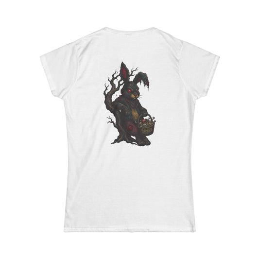 Color: White | Zombie Bunny Women's Tee