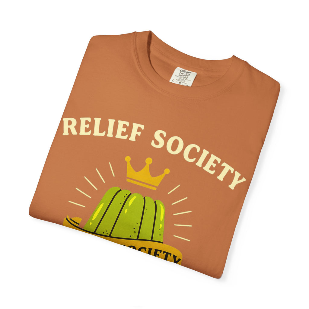 "Relief Society Bake-Off Champion" Unisex Garment-Dyed T-shirt