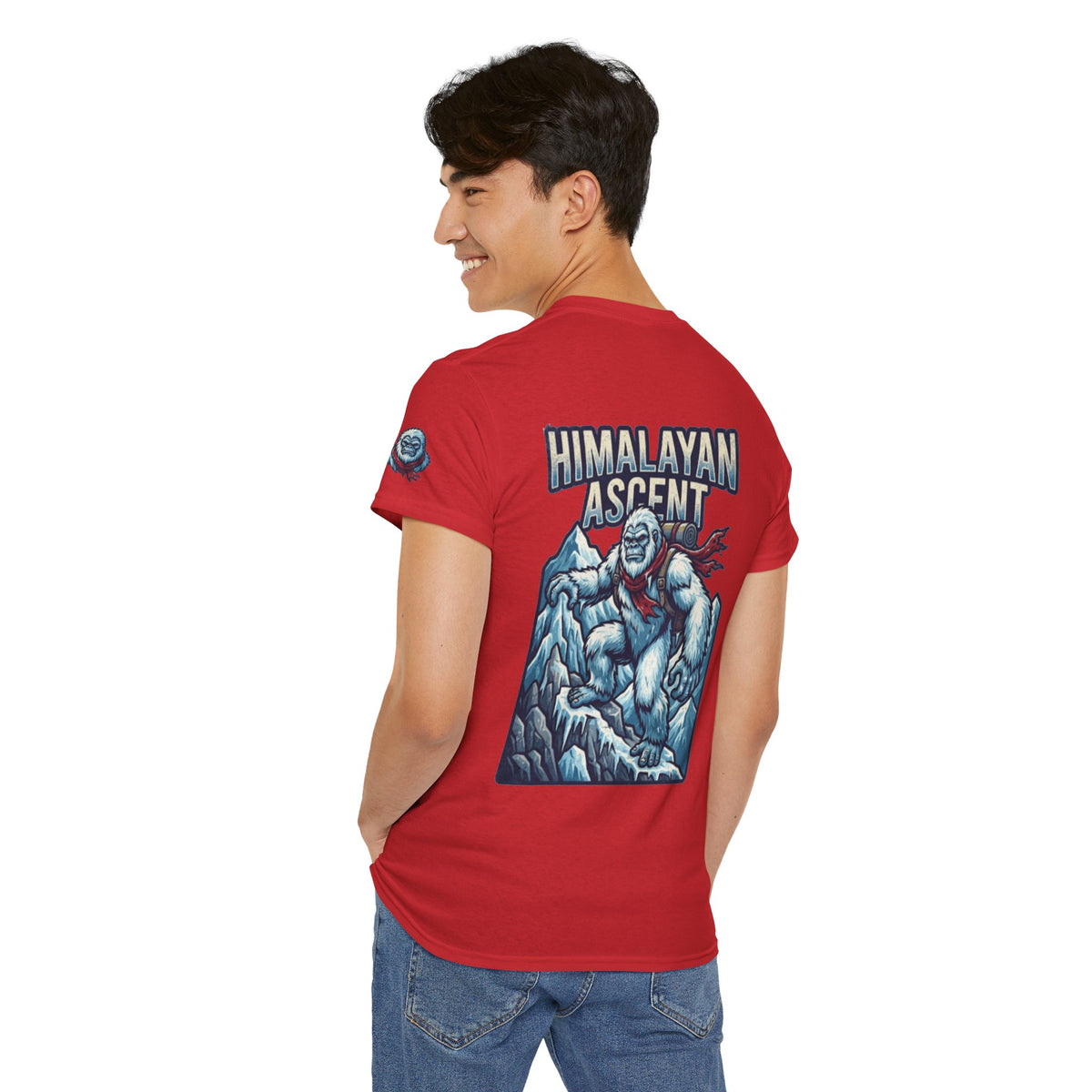 Color: Red | Yeti-Abominable Snowman (Himalayas) Premium Graphic Tee