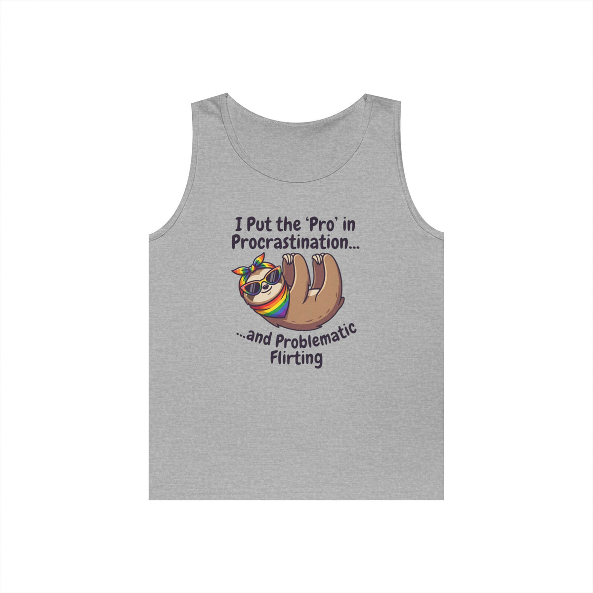 Color: Sport Grey | Pro in Problematic Flirting Tank Top