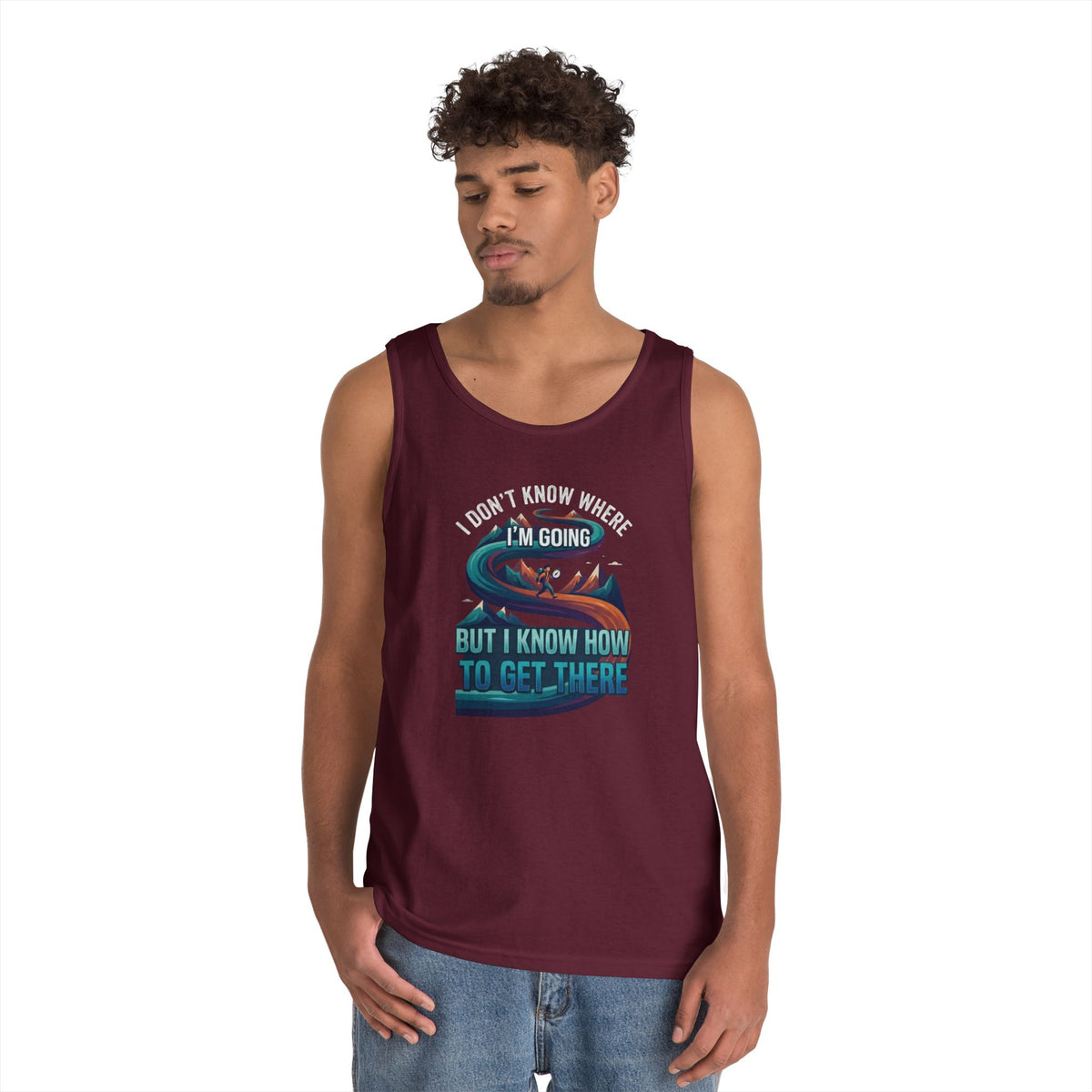 Color: Maroon | I Don't Know Where I'm Going Tank Top
