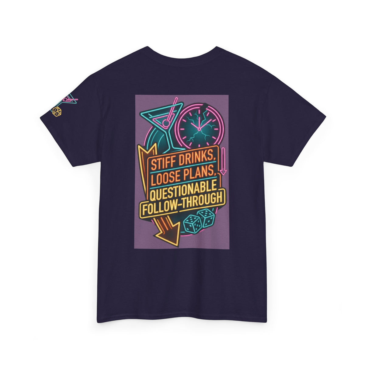 "Stiff Drinks Loose Plans" Premium Graphic Tee