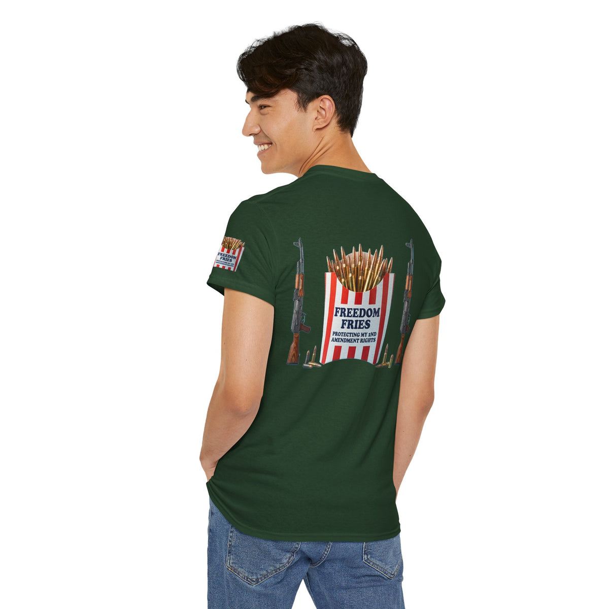 Color: Forest Green | Freedom Fries Premium Graphic Tee