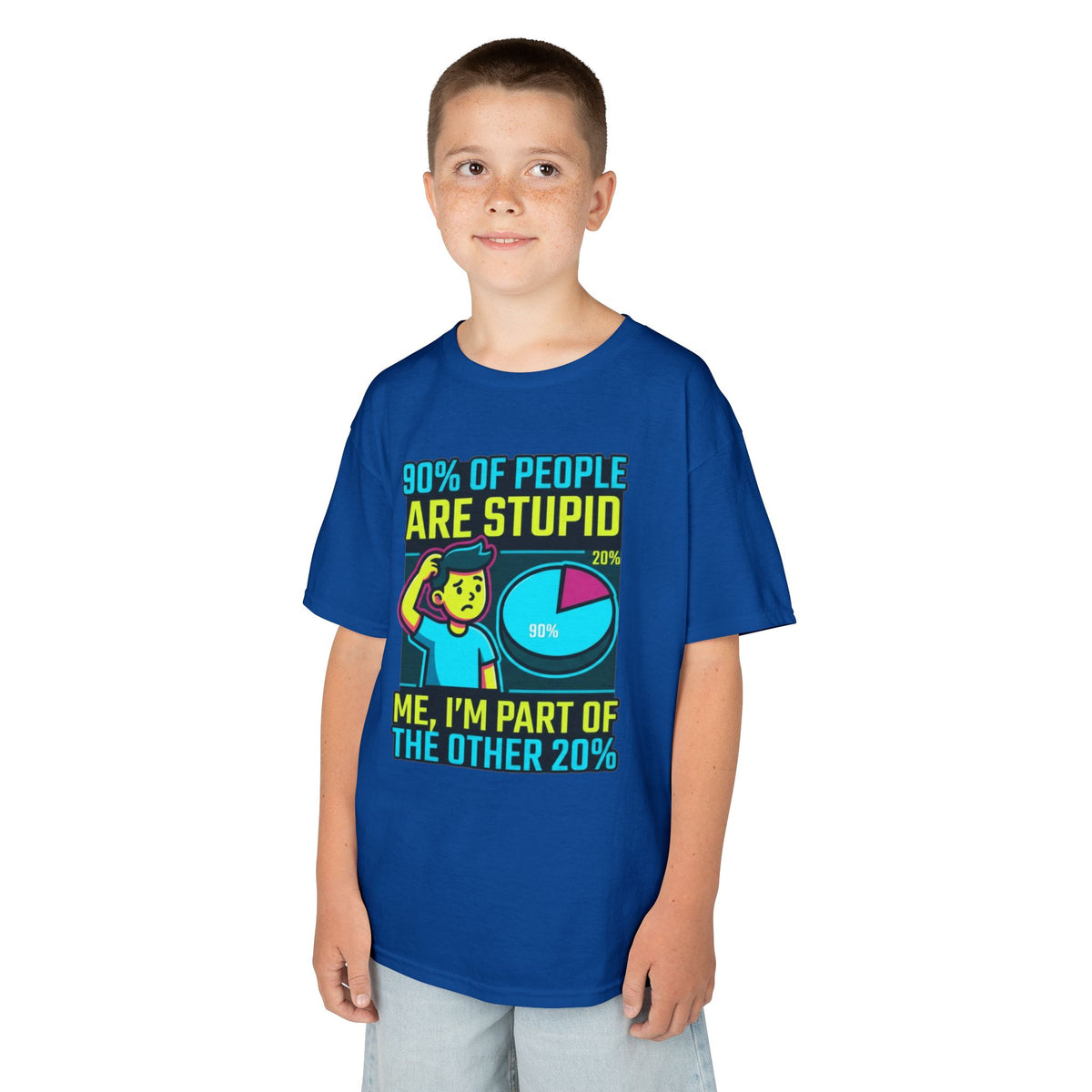"90% Of People Are Stupid" Kids Tee