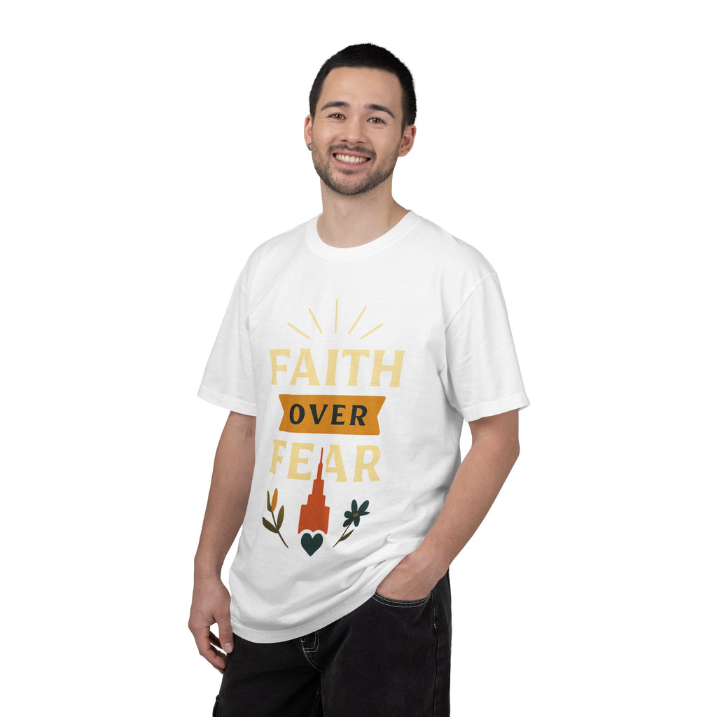 "Faith Over Fear" Unisex Garment-Dyed T-shirt