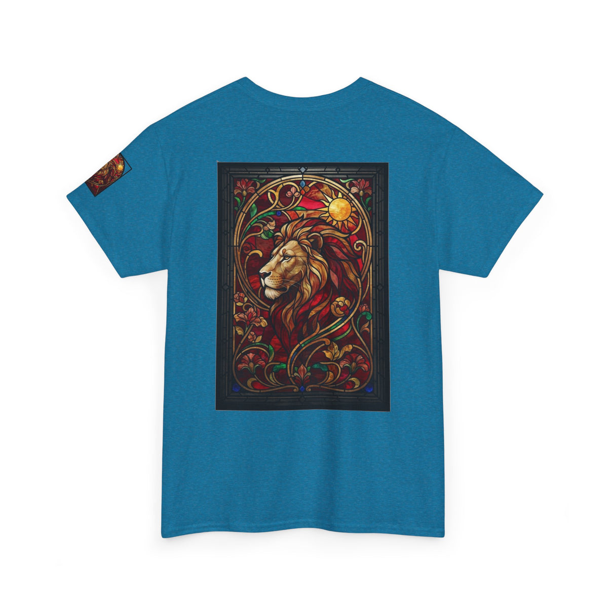 "Stained Glass Sign LEO" Premium Graphic Tee