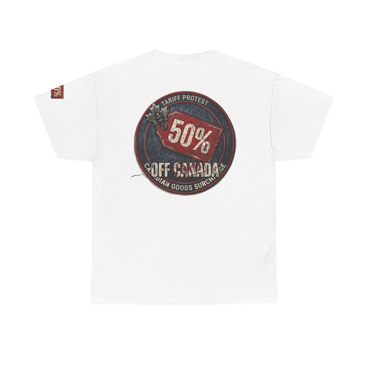 Color: White | 50% Off Canada Premium Graphic Tee