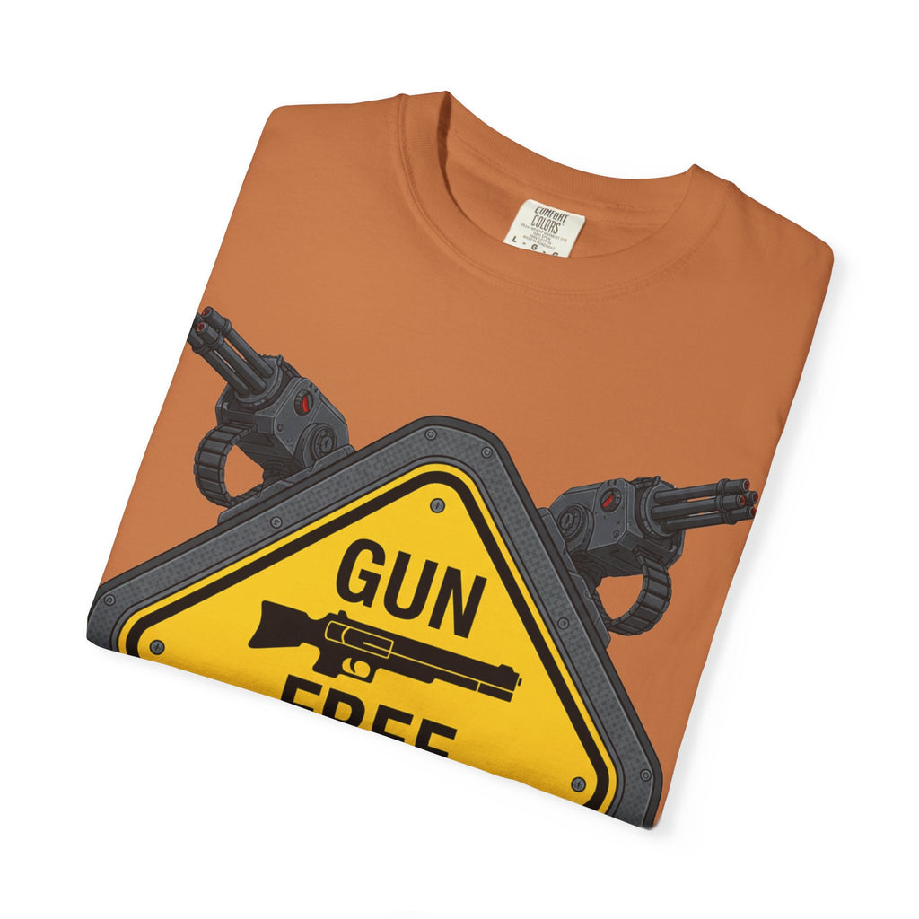 "Gun Free Zone (Heavy Metal Edition)" Unisex Garment-Dyed T-shirt