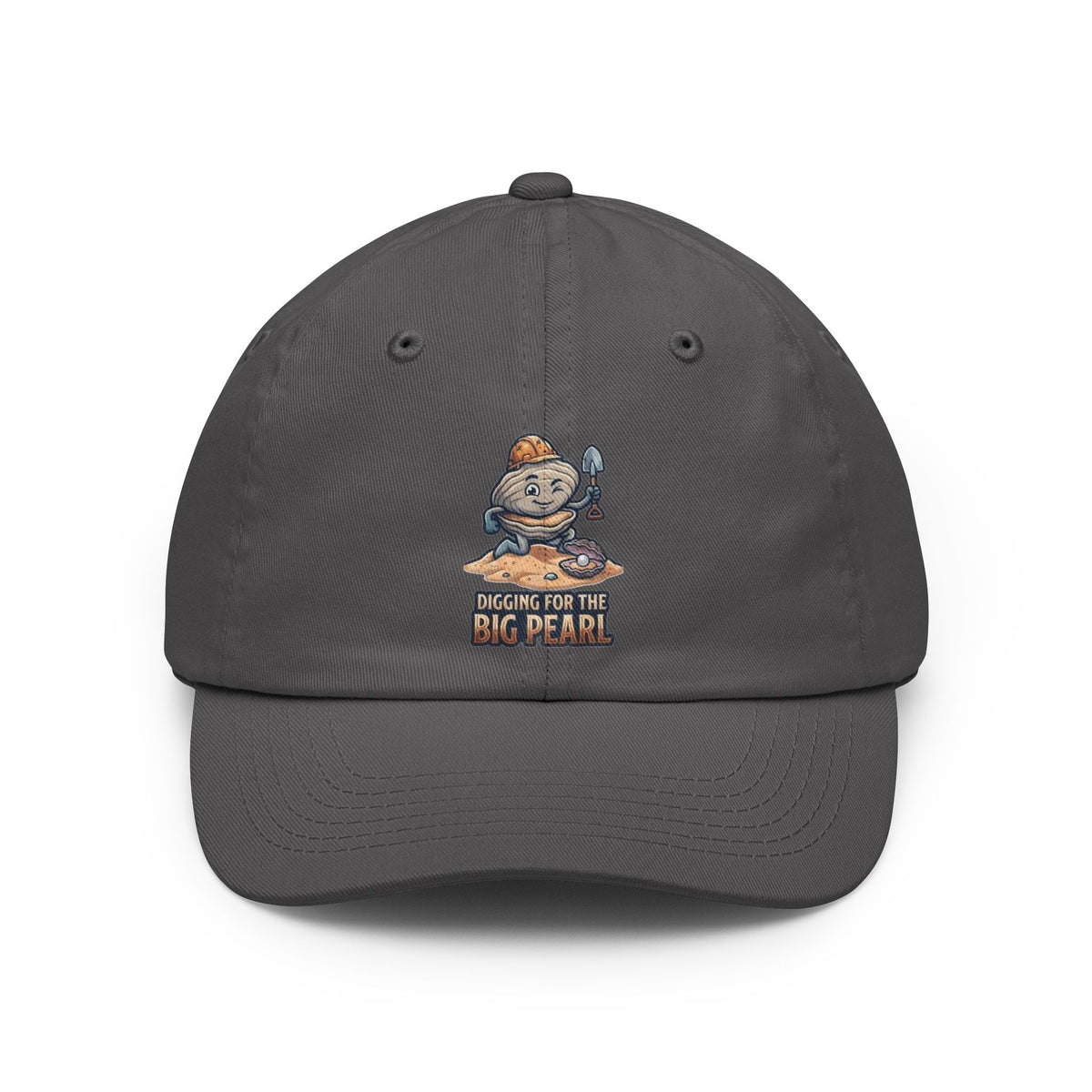 Color: Charcoal | Digging For The Big Pearl Dad Hat