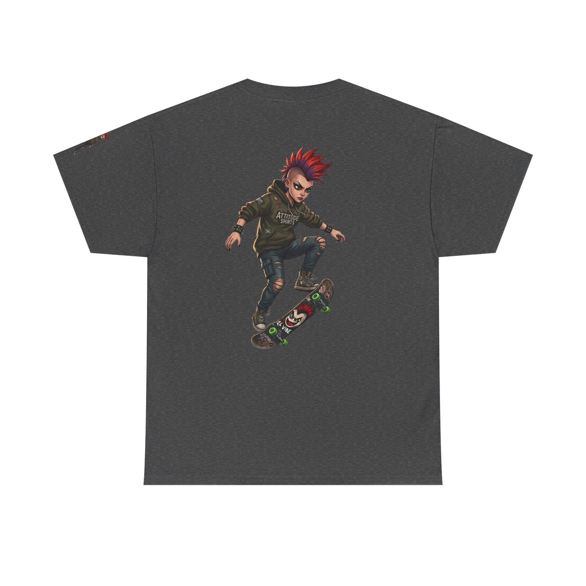 Color: Dark Heather | Riot Premium Graphic Tee