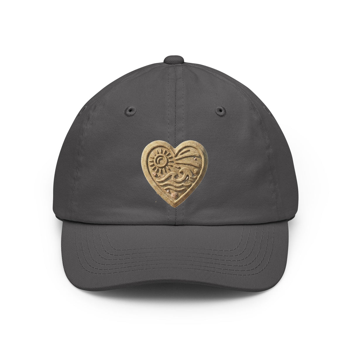 Color: Charcoal | I Luv The Beach Dad Hat
